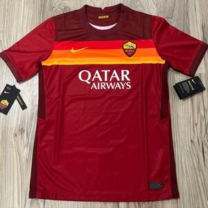 Nike Breath 2020-2021 AS Roma Home Soccer Jersey Youth Size XL CD4514-614 NWT